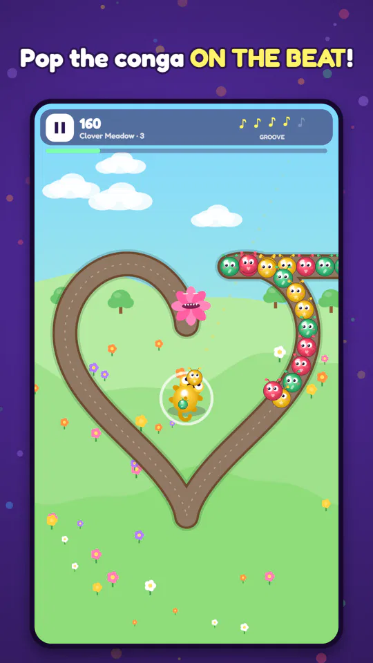 Clover Meadow: popping the conga on the beat